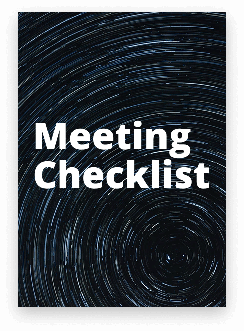 Meeting Checklist